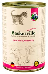 Baskerville Kalb Mit Blaubeeren - ТЕЛЯТИНА/ЧОРНИЦЯ - консерви для кошенят - 400 г % Petmarket