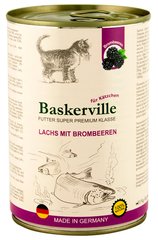 Baskerville Lachs Mit Brombeeren - ЛОСОСЬ/ОЖИНА - консерви для кошенят - 400 г % Petmarket
