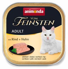 Animonda Vom Feinsten Adult Beef & Chicken - консерви для котів (яловичина/курка), 100 г Petmarket